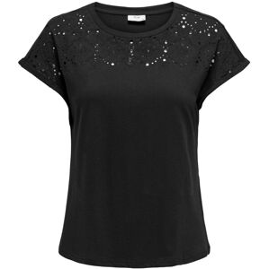 Jacqueline de Yong Dámske tričko JDYVIVA Regular Fit 15318216 Black L