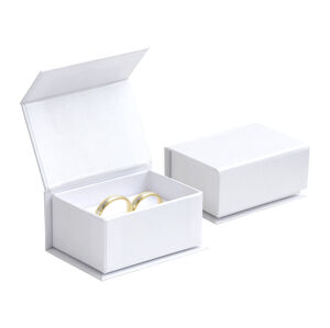 JK Box Biela darčeková krabička na snubné prstene VG-7/AW