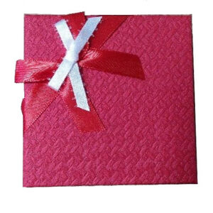 JK Box Červená darčeková krabička s mašličkou GS-5/A7