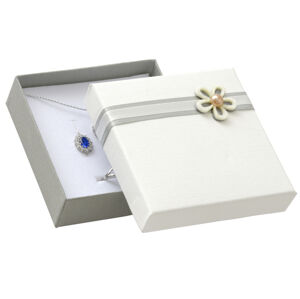 JK Box Darčeková krabička na šperky s kvietkom KF-5/A3