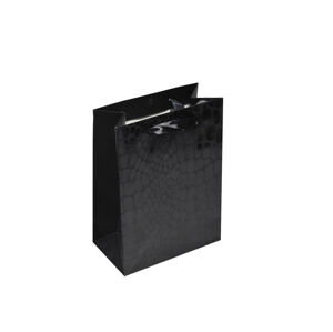 JK Box Darčeková papierová taška čierna CR-8/A25