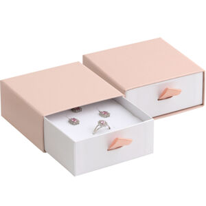 JK Box Púdrovo ružová darčeková krabička na súpravu šperkov DE-5/A5/A1