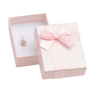 JK Box Ružová darčeková krabička na šperky AT-6 / A5