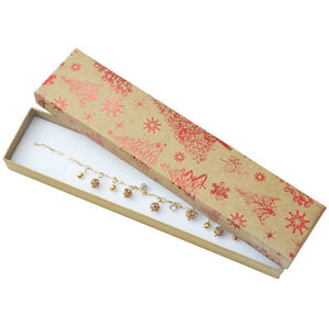 JK Box Vianočná darčeková papierová krabička KX-9 / A7