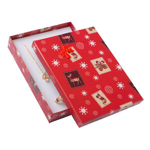 JK Box Vianočná darčeková papierová krabička XK-10 / A7