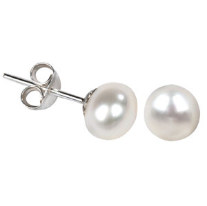 JwL Luxury Pearls Náušnice z pravých bielych perál JL0026