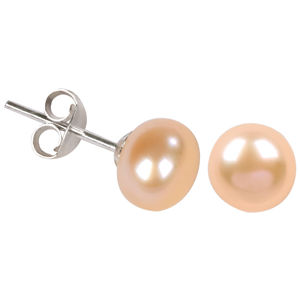 JwL Luxury Pearls Náušnice z pravých lososových perál JL0027