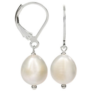 JwL Luxury Pearls Strieborné náušnice s pravou bielou perlou JL0148