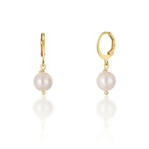 JwL Luxury Pearls Krásne pozlátené náušnice s pravými bielymi perlami JL0678