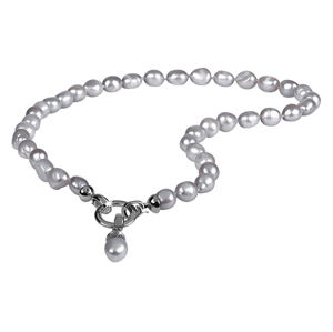 JwL Luxury Pearls Náhrdelník z pravých šedých perál JL0557