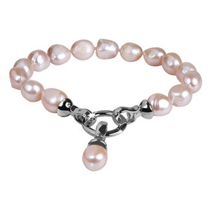 JwL Luxury Pearls Náramok z pravých ružových perál JL0556