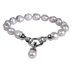 JwL Luxury Pearls Náramok z pravých šedých perál JL0558