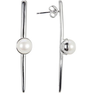 JwL Luxury Pearls Originálne strieborné náušnice s pravou perlou JL0464