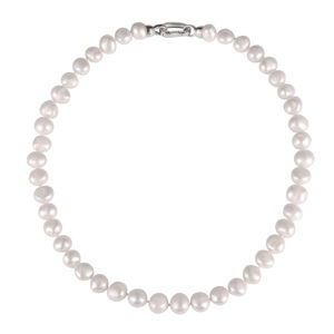 JwL Luxury Pearls Perlový náhrdelník z barokových perál a zirkónmi JL0597