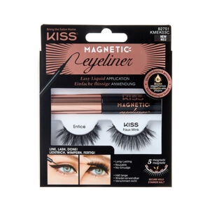 KISS Magnetické umelé riasy s očnými linkami Eyelash Kit 03 (Magnetic Eyeliner)