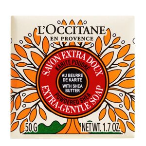 L`Occitane en Provence Jemné tuhé mydlo Powdered Shea (Extra-Gentle Soap) 50 g