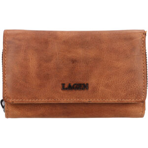 Lagen Dámska kožená peňaženka LG-2163 CAMEL