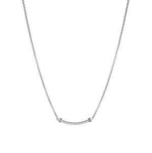 Liu Jo Pôvabný oceľový náhrdelník s kryštálmi LJ1748