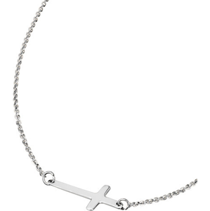 Lotus Silver Dizajnový strieborný náhrdelník s krížikom pre ženy LP1223-1 / 2