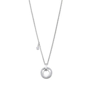 Lotus Style Elegantný oceľový náhrdelník so zirkónmi Woman Basic LS2176-1 / 1