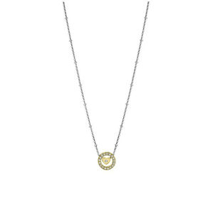 Lotus Style Oceľový bicolor náhrdelník so zirkónmi Urban Woman LS2125-1 / 2
