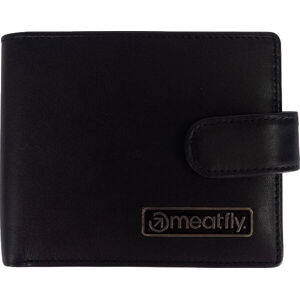 Meatfly Pánska kožená peňaženka Nathan Premium Black