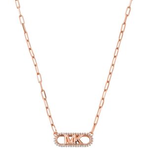 Michael Kors Slušivý bronzový náhrdelník s kubickými zirkónmi MKC1655CZ791