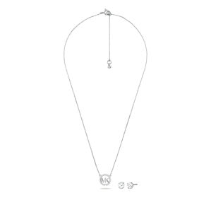 Michael Kors Strieborná súprava šperkov MKC1260AN040 (náhrdelník, náušnice)