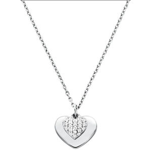 Michael Kors Strieborný náhrdelník so srdcom MKC1120AN040 (retiazka, prívesok)