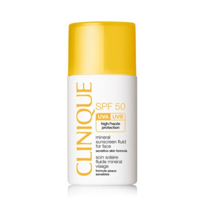Clinique Minerálne opaľovacie fluid na tvár SPF 50 ( Mineral Sunscreen Fluid For Face) 30 ml