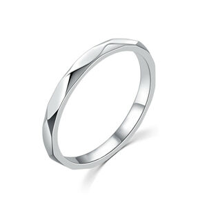MOISS Minimalistický strieborný prsteň R00019 49 mm