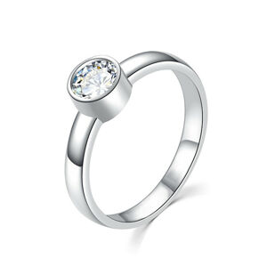 MOISS Pôvabný strieborný prsteň s čírym zirkónom R00020 48 mm