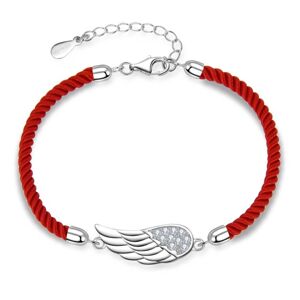 MOISS Pôvabný textilný náramok Anjelské krídlo B0000267