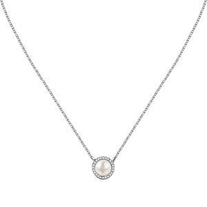 Morellato Elegantný strieborný náhrdelník s perlou Perla SAER49