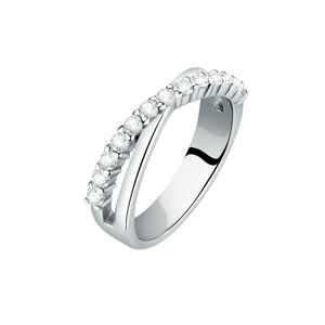Morellato Elegantný strieborný prsteň so zirkónmi scintilla SAQF151 58 mm