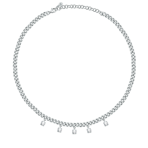 Morellato Luxusný oceľový náhrdelník s kryštálmi Poetica SAUZ05