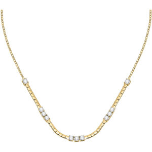 Morellato Luxusný pozlátený náhrdelník s čírymi zirkónmi Scintille SAQF23