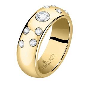 Morellato Luxusný pozlátený prsteň s kryštálmi Poetica SAUZ380 52 mm