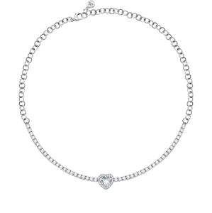 Morellato Luxusný strieborný náhrdelník so srdiečkom Tesori SAVB17