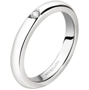 Morellato Oceľový prsteň s kryštálom Love Rings SNA46 58 mm
