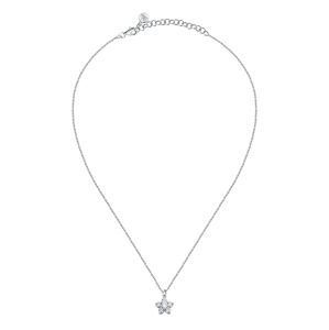Morellato Pôvabný strieborný náhrdelník s kytičkou Tesori SAIW125