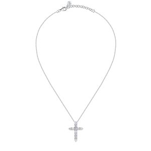 Morellato Štýlový strieborný náhrdelník s krížikom Large Cross Tesori SAIW116