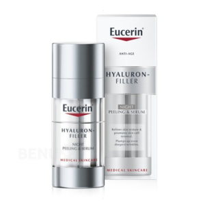 Eucerin Nočné obnovujúce a vypĺňajúce sérum Hyaluron Filler (Night Peeling & Serum) 30 ml