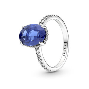 Pandora Strieborný zásnubný prsteň v štýle vojvodkyne Kate Timeless 190056C01 52 mm