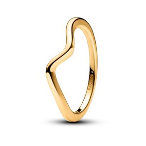 Pandora Vlnitý pozlátený prsteň Timeless Rose 163095C00 60 mm