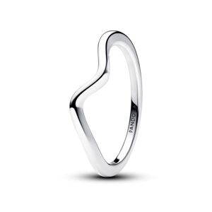 Pandora Vlnitý strieborný prsteň Timeless 193095C00 56 mm