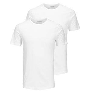 Jack&Jones 2 PACK - pánske tričko JACBASIC Regular Fit 12133913 White L