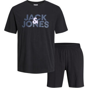 Jack&Jones Pánska sada - tričko a kraťasy JACULA Standard Fit 12255000 Black L