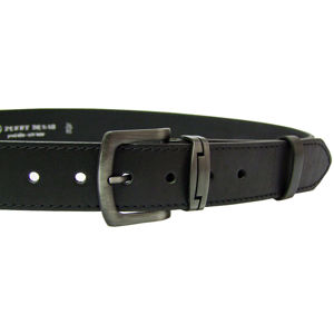 Penny Belts Pánsky kožený opasok 9-1-60 black 100 cm