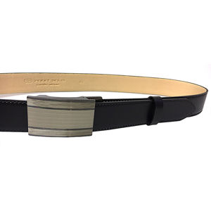 Penny Belts Pánsky kožený spoločenský opasok 35-020-A7 black 105 cm